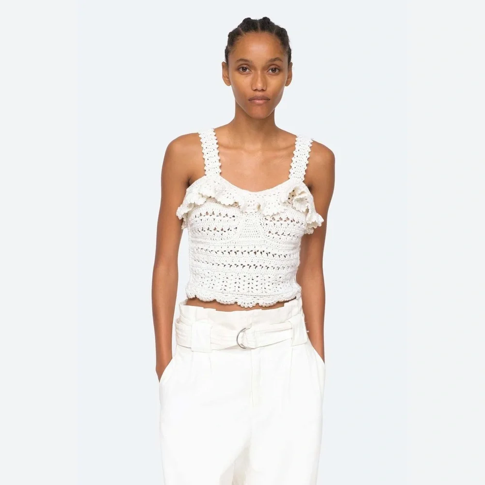 NWT Sea Rylee Crochet Crop Top